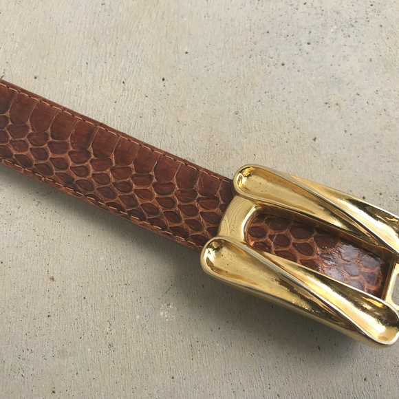 RITZ Women Belt Genuine Snake Skin Leather Ladies - Picture 6 of 8